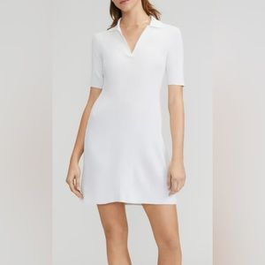 Everlane The Ribbed Short-Sleeve Polo Dress NWT